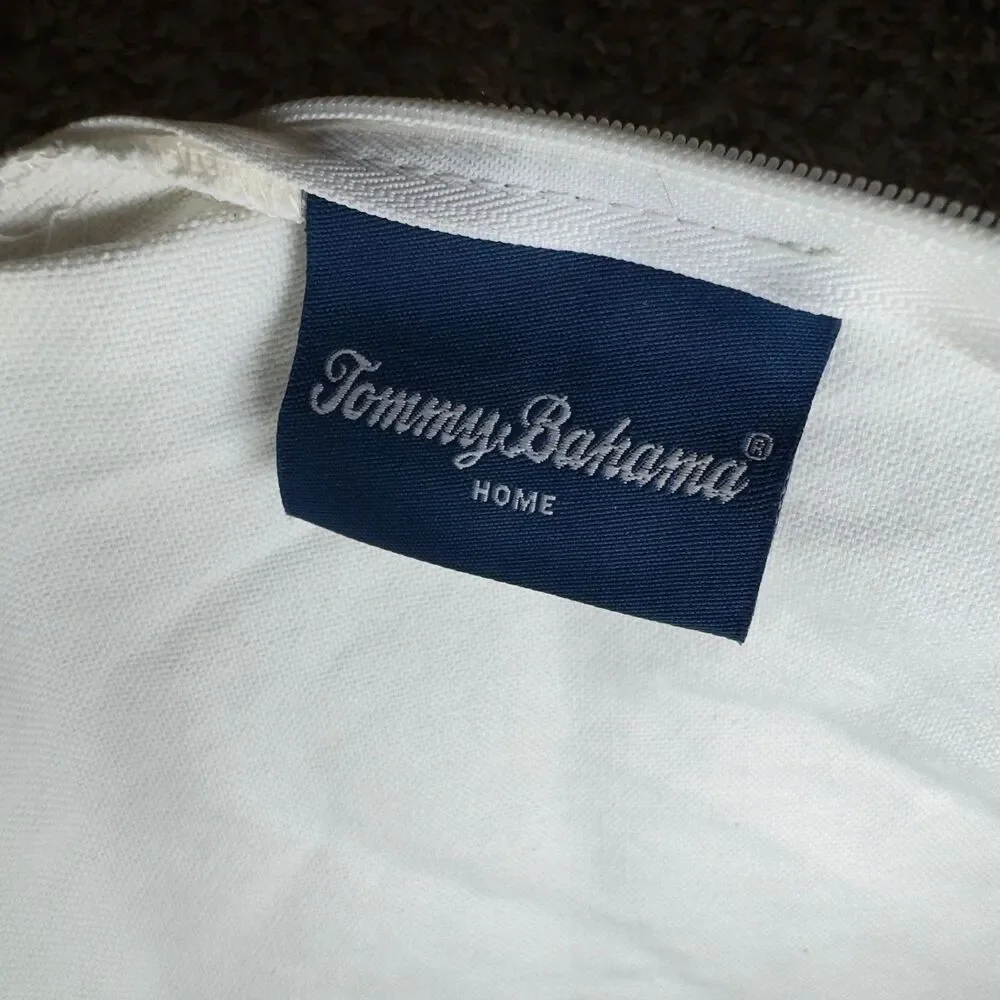 Tommy Bahama Relax Throw Pillow Blue White Swordfish Nautical Indoor Outdoor